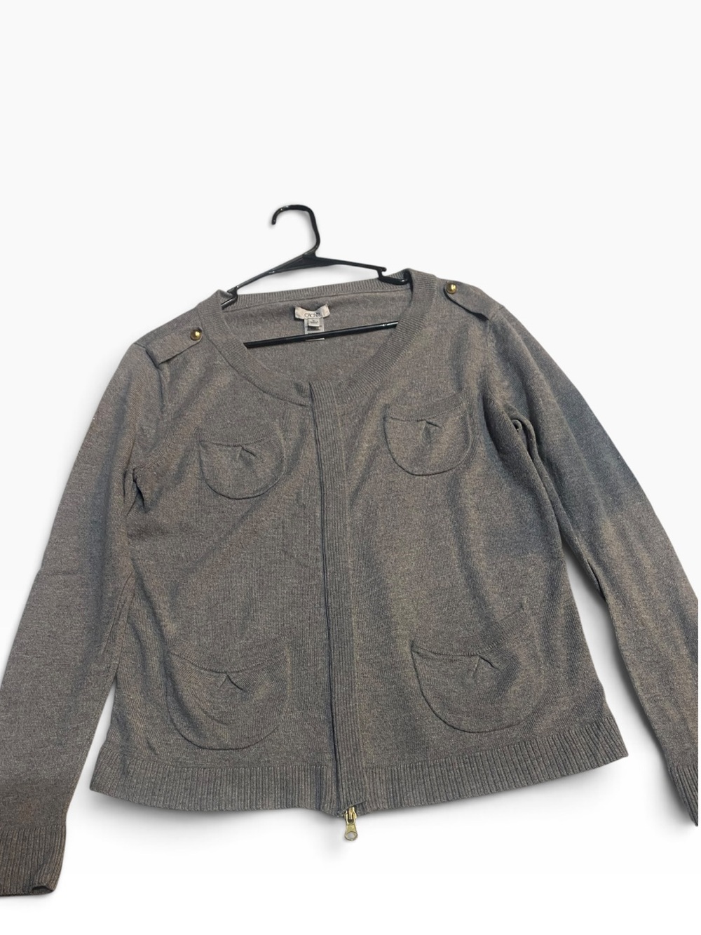 Y2K Vintage (early 2000’s) Wool/ Cashmere blend Cache’ Women's Sweater zip up